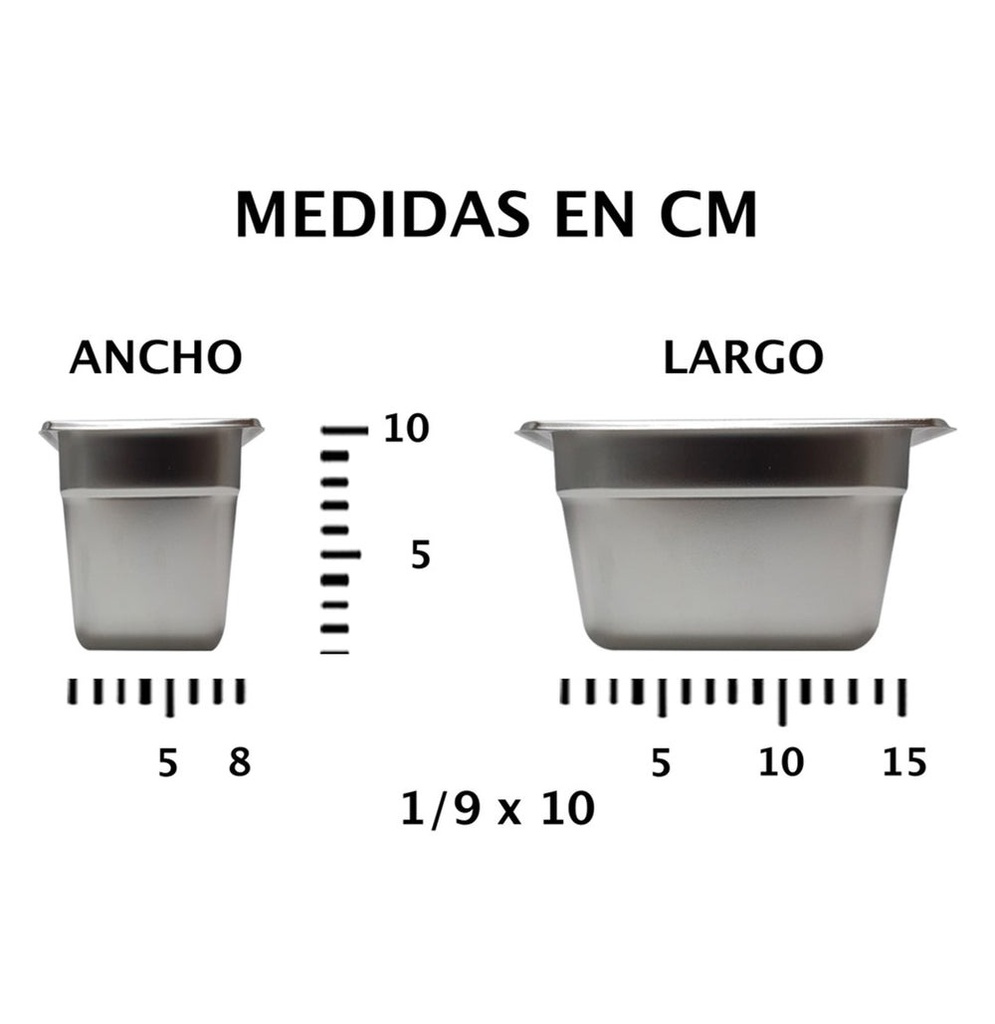 INSERTO DE ACERO INOXIDABLE 1/9 x 10 NSF - 058-101-038