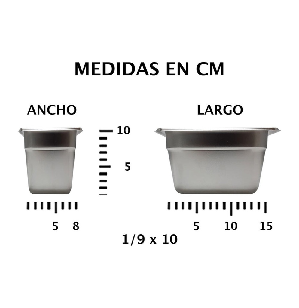 INSERTO ACERO INOXIDABLE 1/9 x 6.5 NSF - 058-101-037