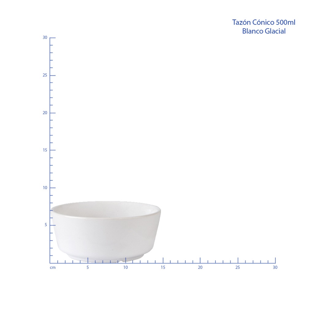 TAZON CONICO 550 ML BLANCO GLACIAL No 313899