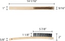 CEPILLO DE ALAMBRE CON RASPADOR 14" - WDBS014
