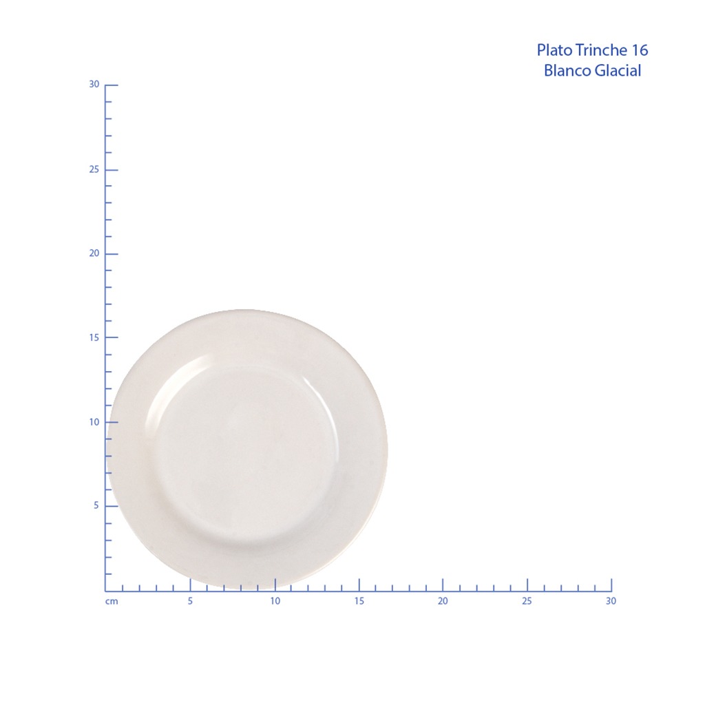PLATO TRINCHE 16 BLANCO GLACIAL No 309043
