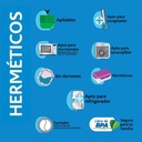 Set de Herméticos Ekco Click It de 10 pzs Multicolores y Apilables