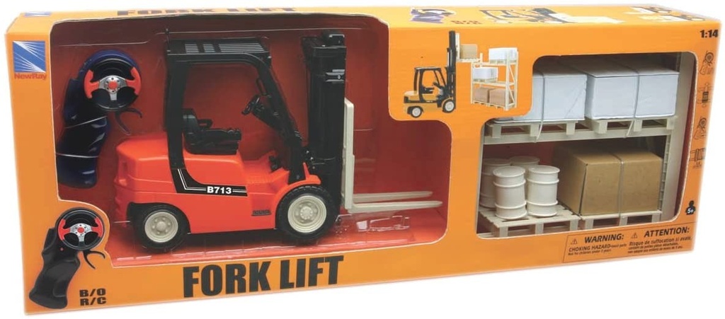R/C NEWRAY MONTACARGAS CON SET DE TARIMAS 1:14 No. 87865