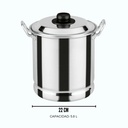VAPORERA TAMALERA DE 22 cm DOBLE FUERTE 6.2 L No 4000191