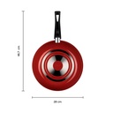 WOK 28 CM CLASSIC ROJO