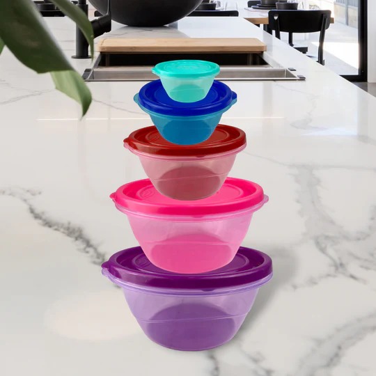 RECIPIENTE FLOWER SET DE 5 PZS No MX-187