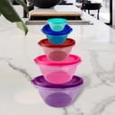 RECIPIENTE FLOWER SET DE 5 PZS No MX-187