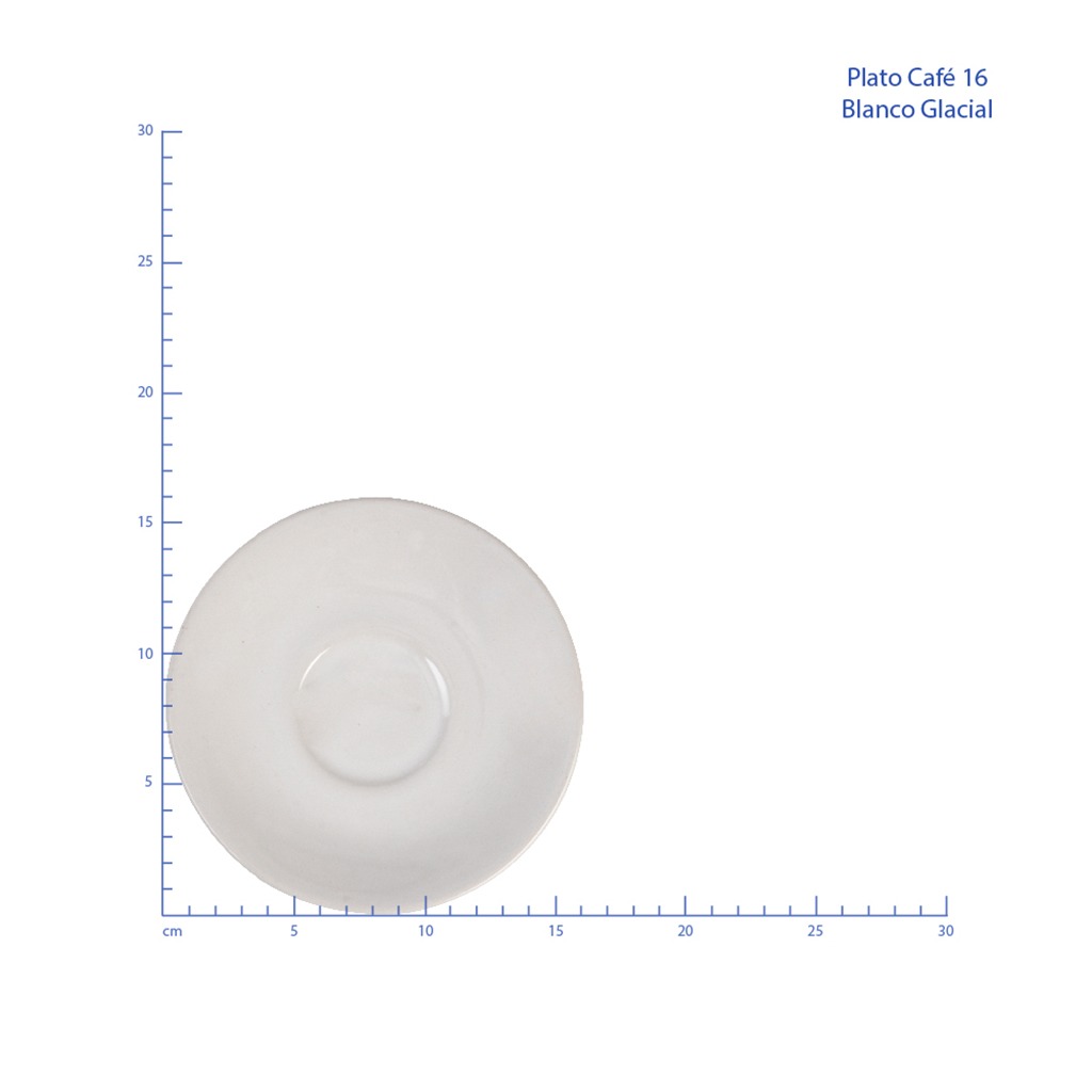 PLATO CAFE 16 BLANCO GLACIAL No 309049