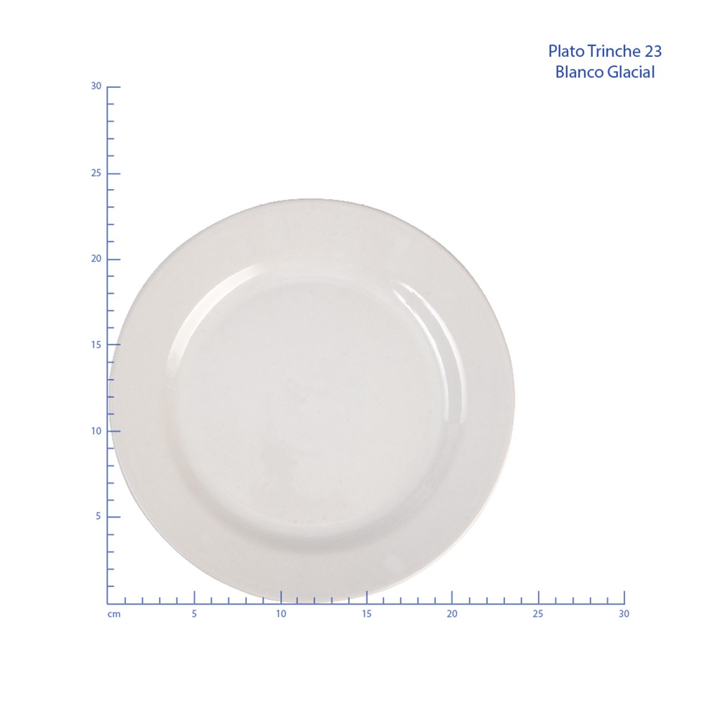 PLATO TRINCHE 23cm BLANCO GLACIAL - 309041