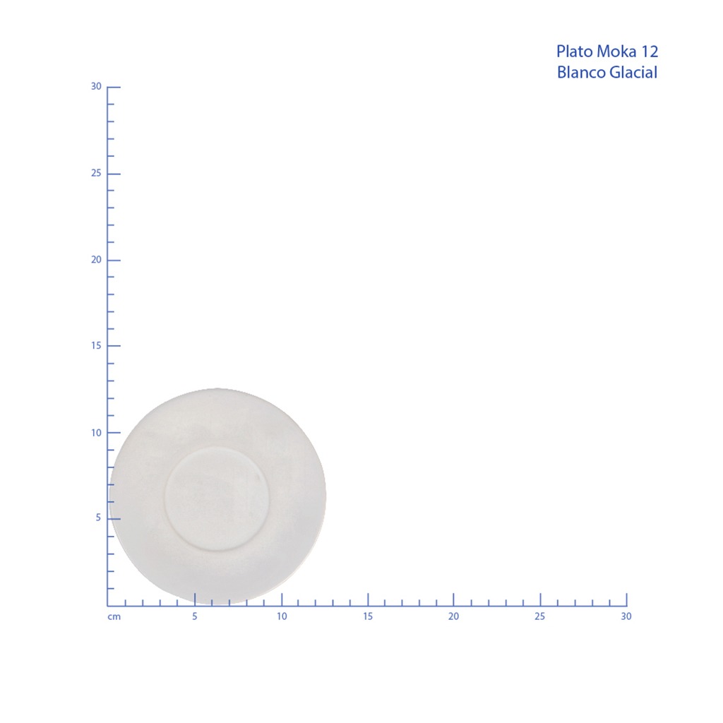 PLATO MOKA 12 BLANCO GLACIAL No 309050