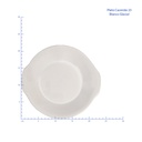 PLATO CACEROLA 23 cm BLANCO GLACIAL - 309045