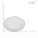 PLATO OVALADO 33 BLANCO GLACIAL No 309047
