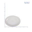 PLATO OVALADO 27cm BLANCO GLACIAL - 309048