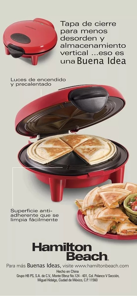 QUESADILLERA MAKER HB No HB25409
