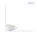 TAZA CLASICA 220 ML BLANCO GLACIAL No 309053