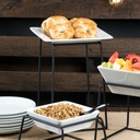 PLATO BCO. CUADRADO 27 CM No SL-10