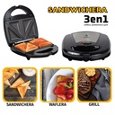 SANDWICHERA SUPRA MULTIFUNCIONAL 3 EN 1 No SANDWICHERA-PN