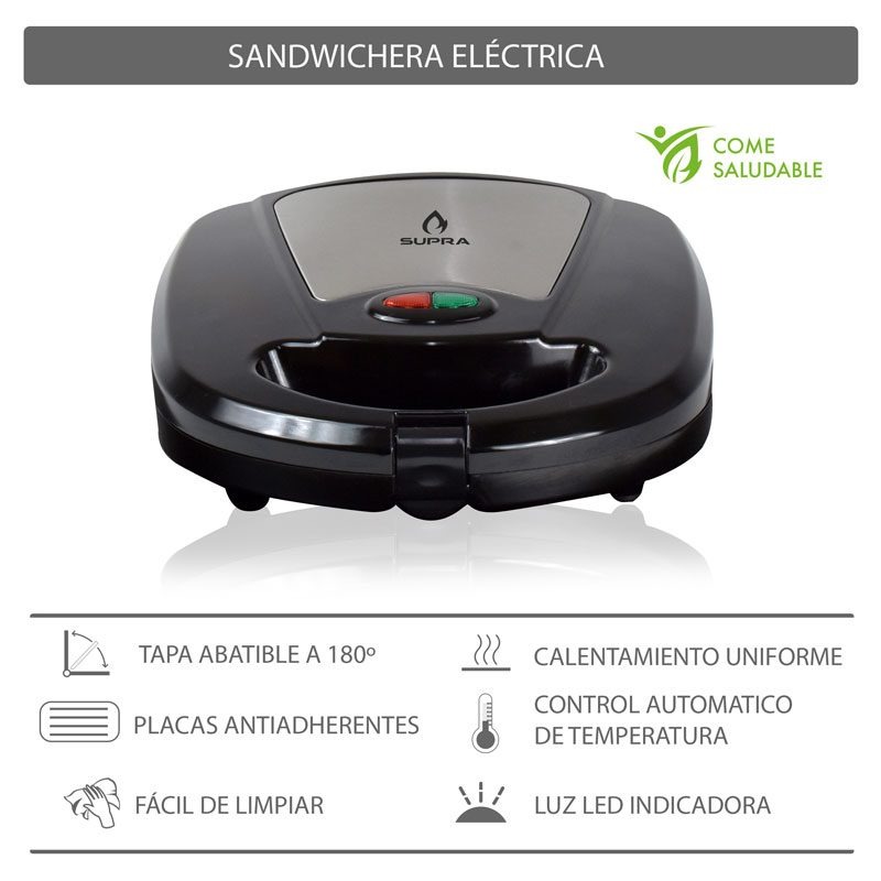 SANDWICHERA SUPRA MULTIFUNCIONAL 3 EN 1 No SANDWICHERA-PN