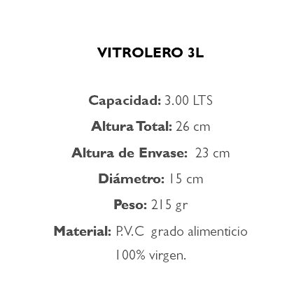 VITROLERO 3.2 LTS. No 010VC030