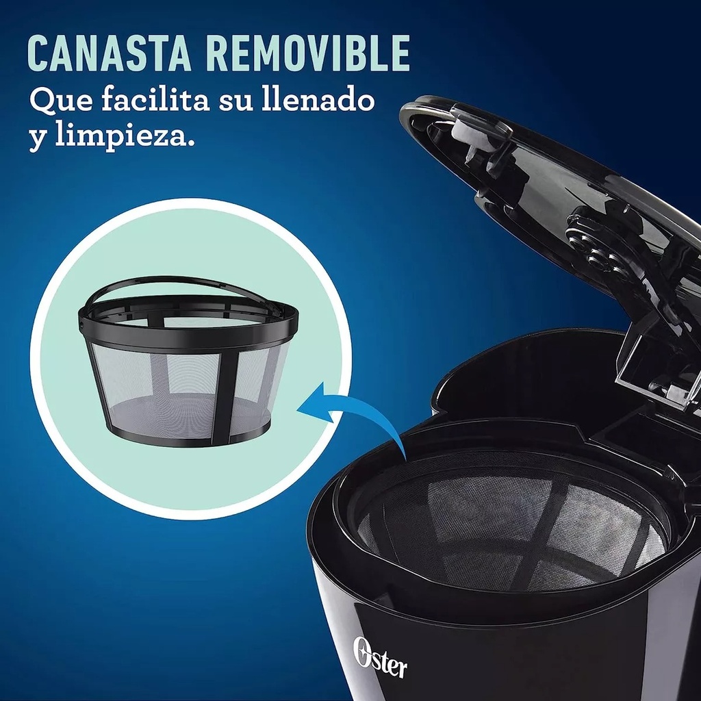 CAFETERA DE 5 TAZAS OSTER NEGRA - OS2128178
