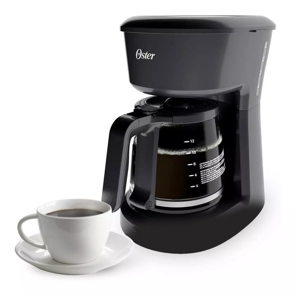 CAFETERA SEMI AUTOMÁTICA DE 12 TAZAS OSTER NEGRA - OSBVSTDCS12B-013
