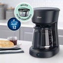 CAFETERA SEMI AUTOMÁTICA DE 12 TAZAS OSTER NEGRA - OSBVSTDCS12B-013
