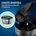 CAFETERA SEMI AUTOMÁTICA DE 12 TAZAS OSTER NEGRA - OSBVSTDCS12B-013