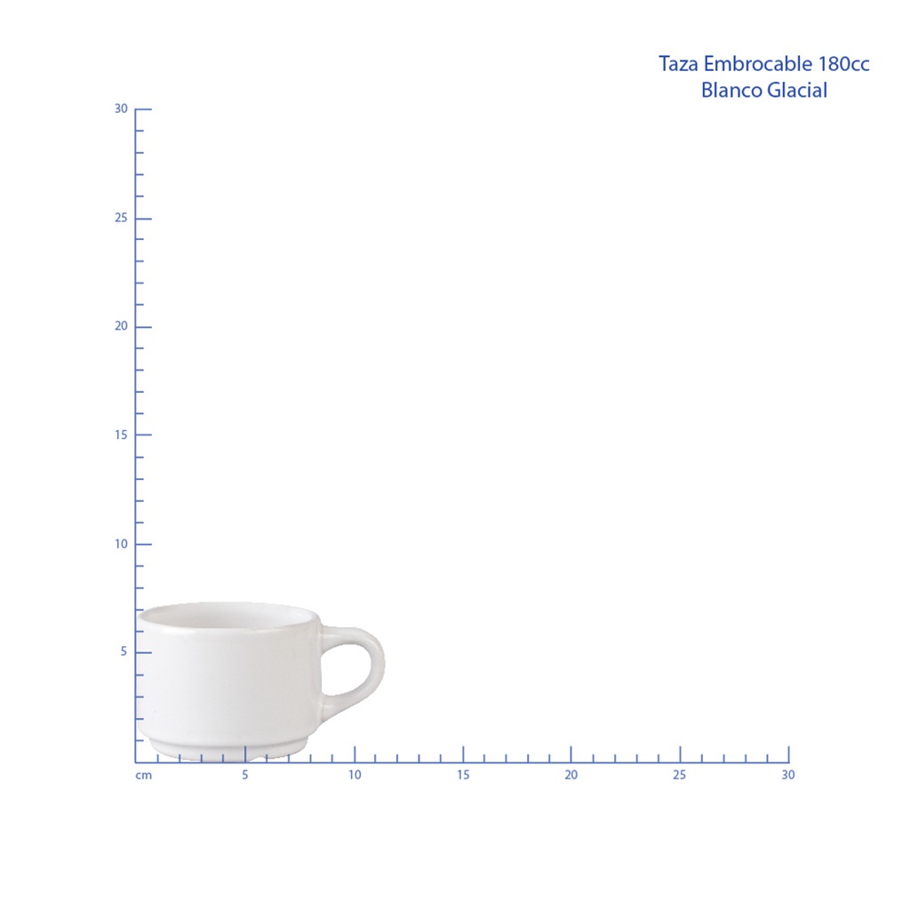 TAZA EMBROCABLE 190 ML BLANCO GLACIAL No 309057