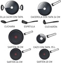 BATERIA NEW PLATINUM NEGRA T-FAL (12 PZAS) #TFB182SC84
