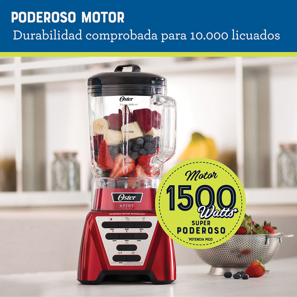 LICUADORA OSTER XPERT SERIES ROJA - BLST3AR2G-013