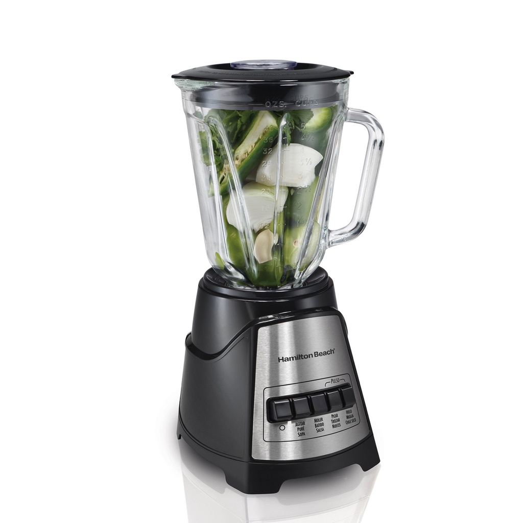 LICUADORA HAMILTON BEACH POWER ELITE CON PICADOR C/VASO DE VIDRIO - HB58149