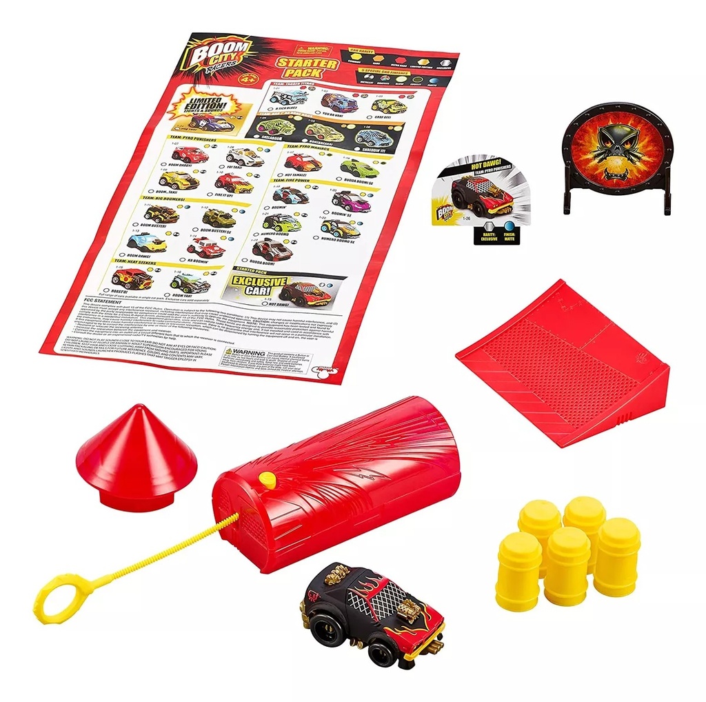 AUTO CON LANZADORA BOOM CITY RACERS - 40041