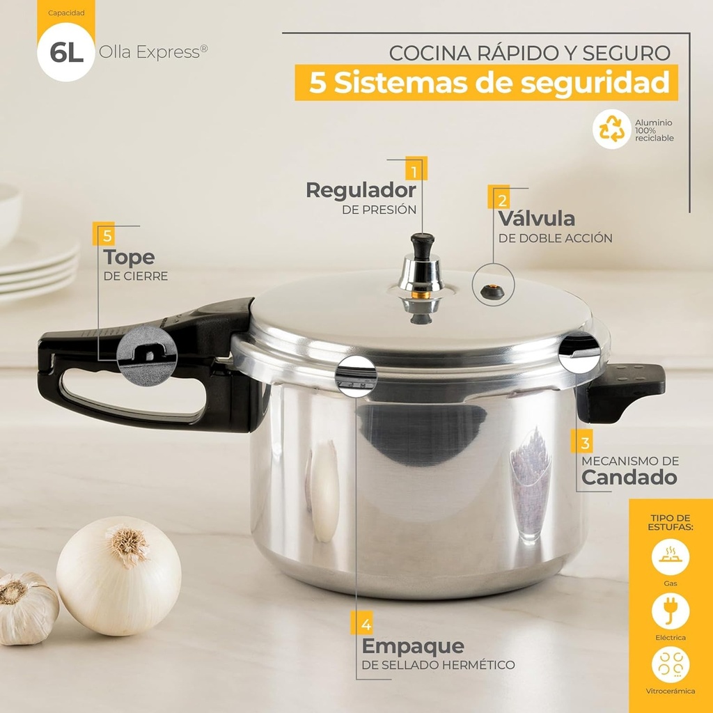 OLLA EXPRESS ECKO DE 6 LITROS - 31091