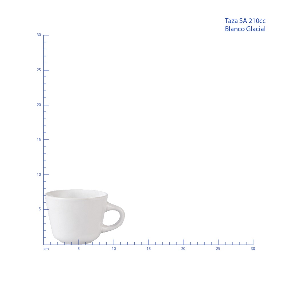 TAZA SANTA ANITA 210 ML BLANCO GLACIAL No 312812
