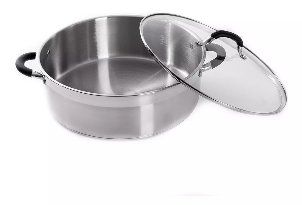 [050821] ARROCERA DE ACERO INOXIDABLE 32cm / 8.0 L -  Z529