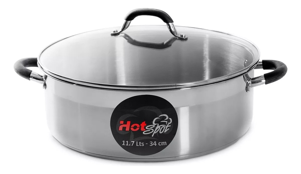 ARROCERA DE ACERO INOXIDABLE 34cm / 11.7 L - Z531