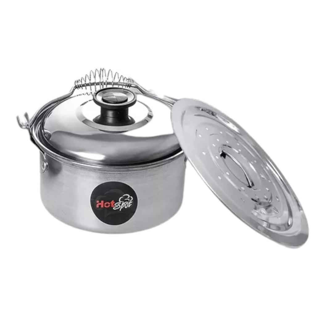 AMERICAN HIGH SPIRAL (OLLA ESPIRAL 24 CMS TAPA DE VIDRIO 4.5 LT Y VAPORERA) No Z440-5