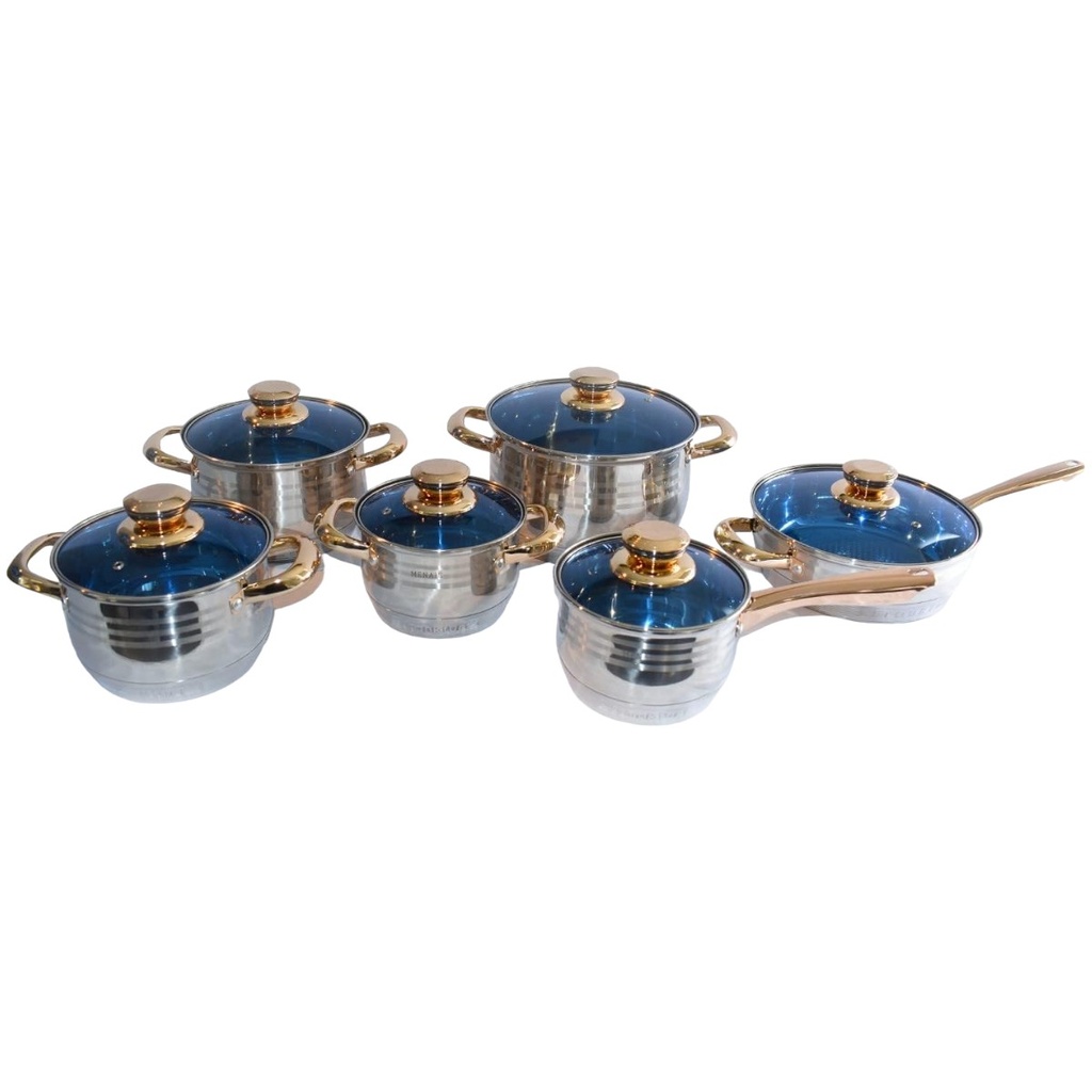 [060292] BATERIA FRANKFURT DE ACERO INOXIDABLE DE 12 PIEZAS - MJB12FRK