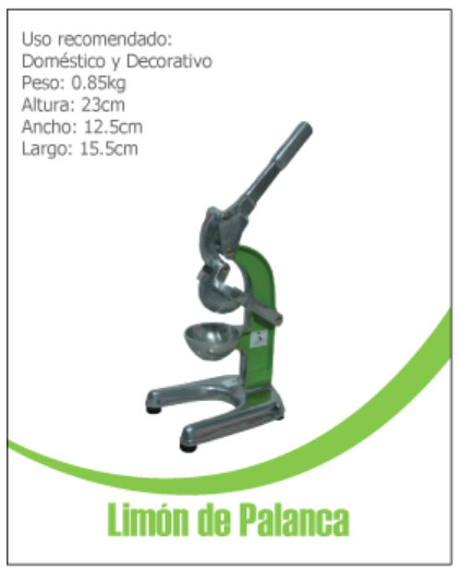 EXPRIMIDOR DE LIMÓN DE PALANCA