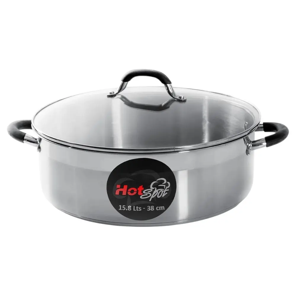 ARROCERA DE ACERO INOXIDABLE 38cm / 15.8 L - Z532