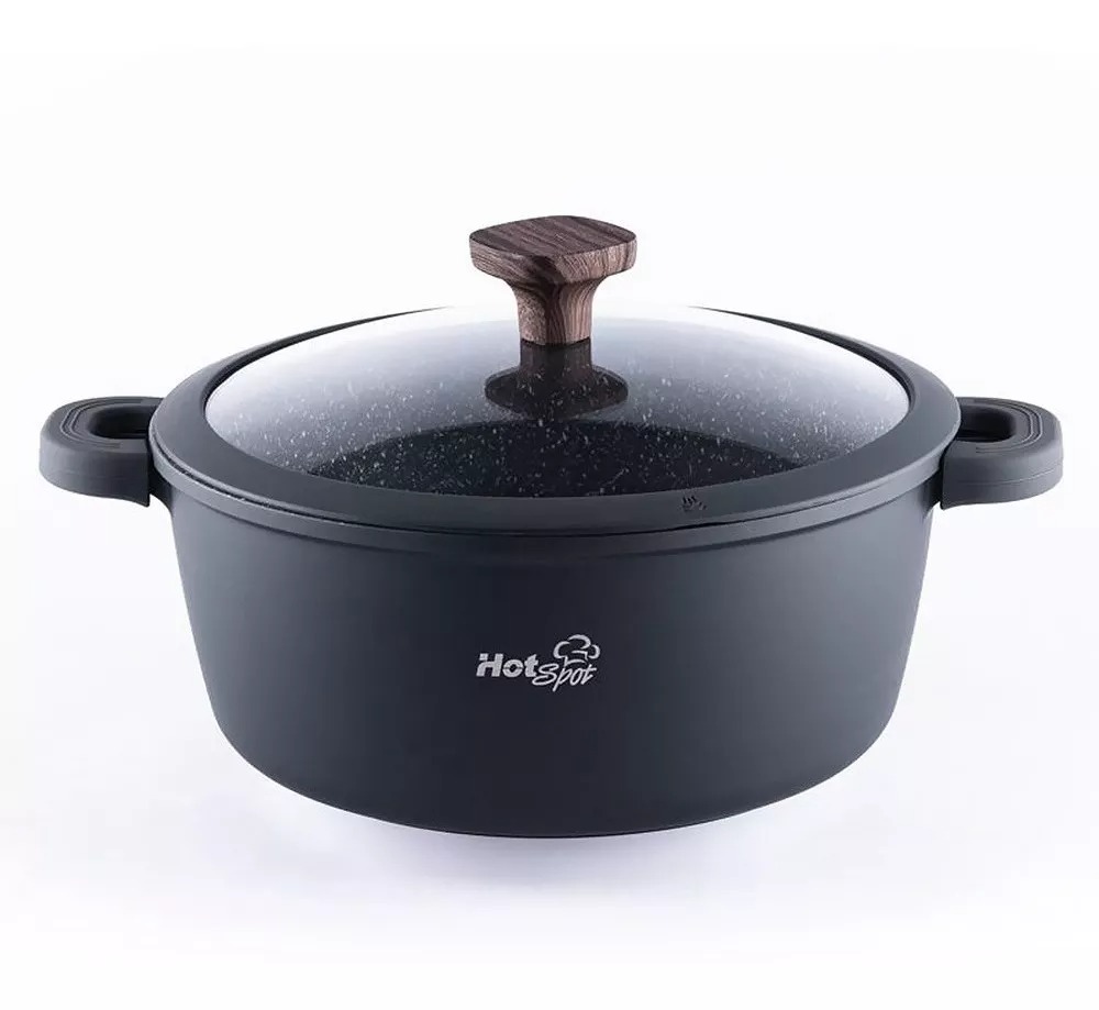 [056950] CACEROLA DE ALUMINIO ANTIADHERENTE MARMOLEADO 26CMS No.Z572