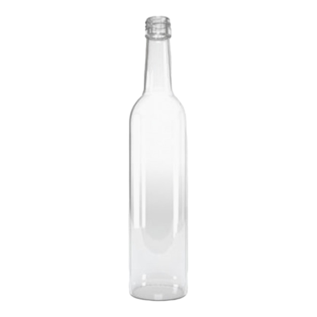 BOTELLA TEQUILERA CILINDRICA 500ml - R28