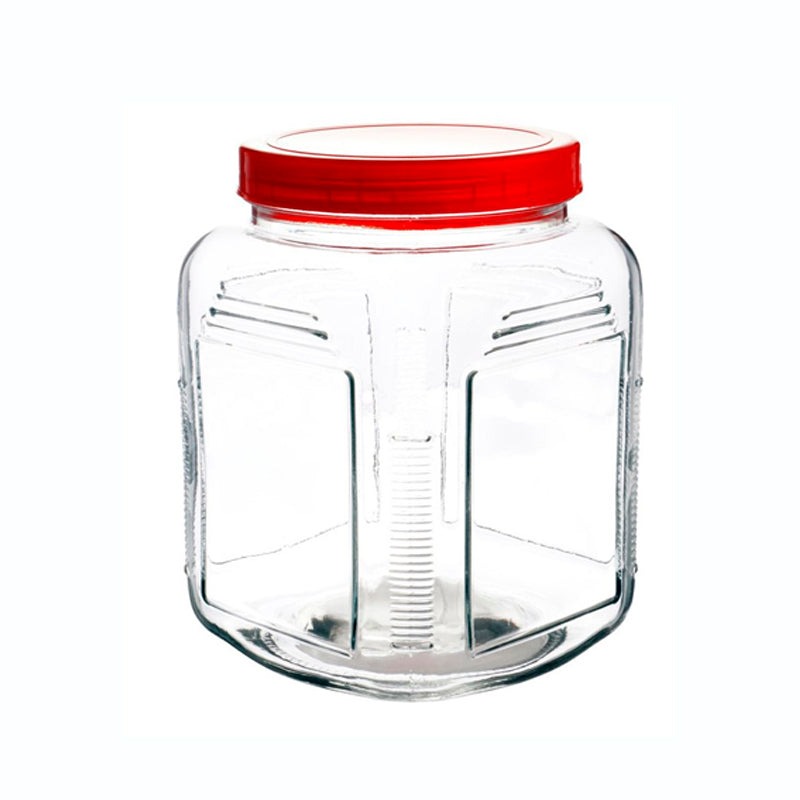 FRASCO CUADRADO DE VIDRIO 4.5L BH No.ES005-4.5