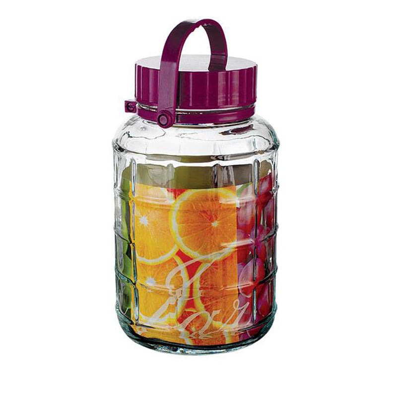 [057572] FRASCO REDONDO DE VIDRIO CON ASA DE 3L BH - EP01-03