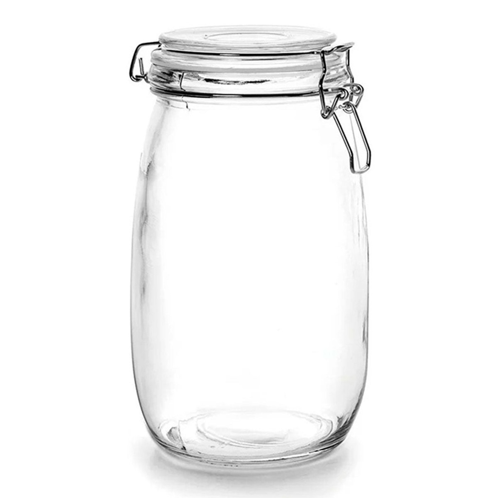 [057583] ESPECIERO BARRIL DE VIDRIO CON CLIP 700ml - ES006-0.7