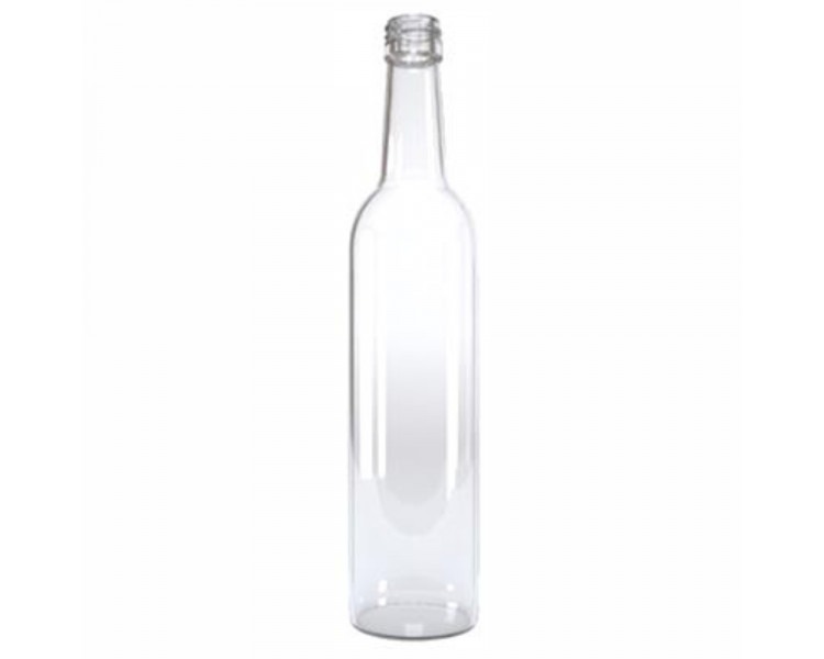 BOTELLA TEQUILERA CILINDRICA R.28 DE 250 ml