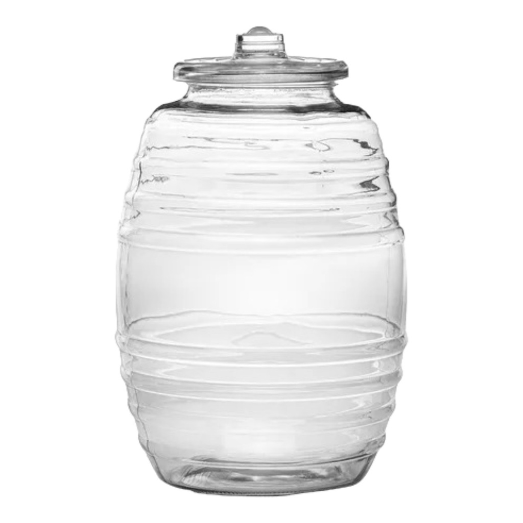 [058869] VITROLERO DE VIDRIO CON TAPA 19L - EP07-19L