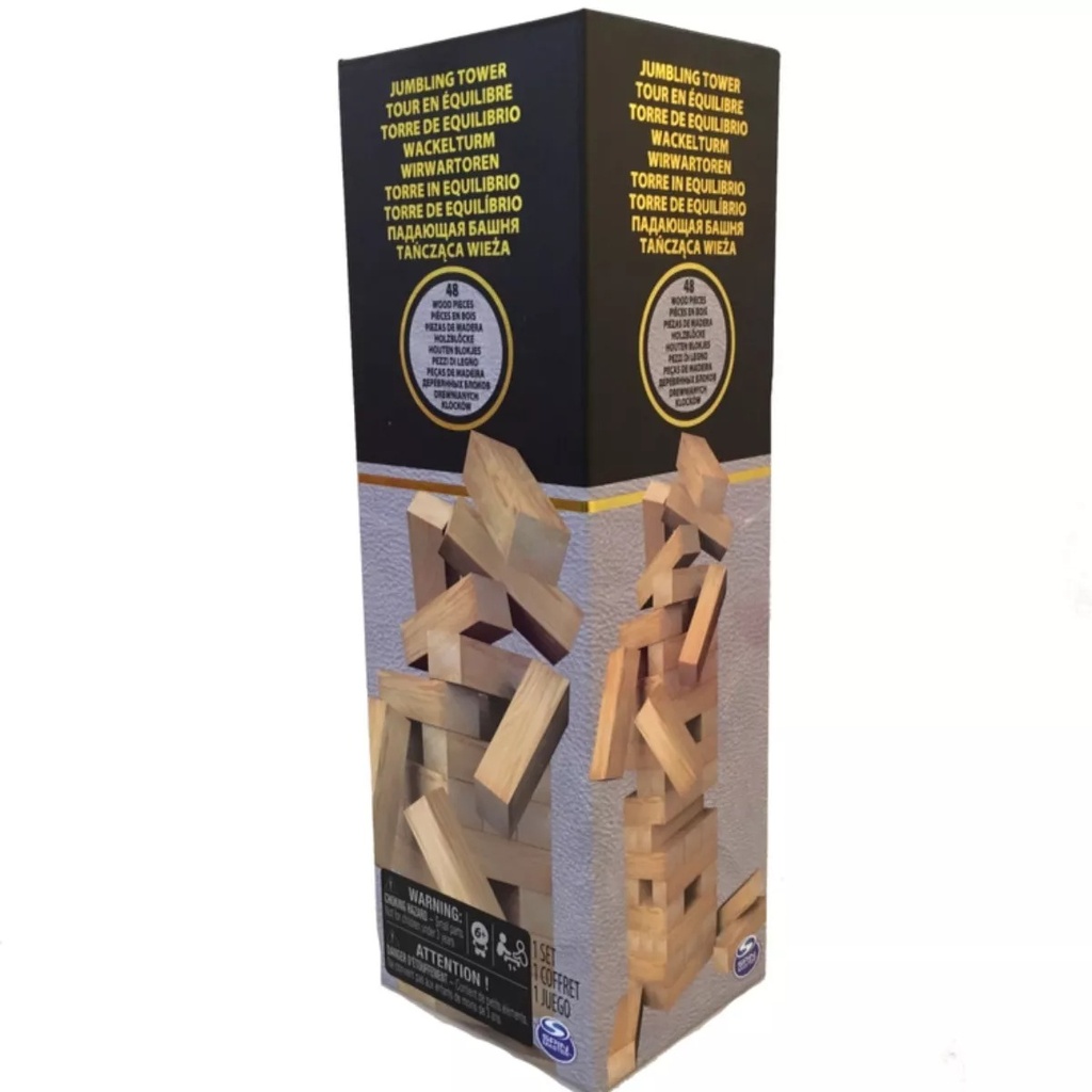 [054383] TORRE DE EQUILIBRIO CON 48 PIEZAS DE MADERA JENGA - 6041518