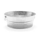 BAÑO REDONDO DE LÁMINA GALVANIZADA #000 - 2109