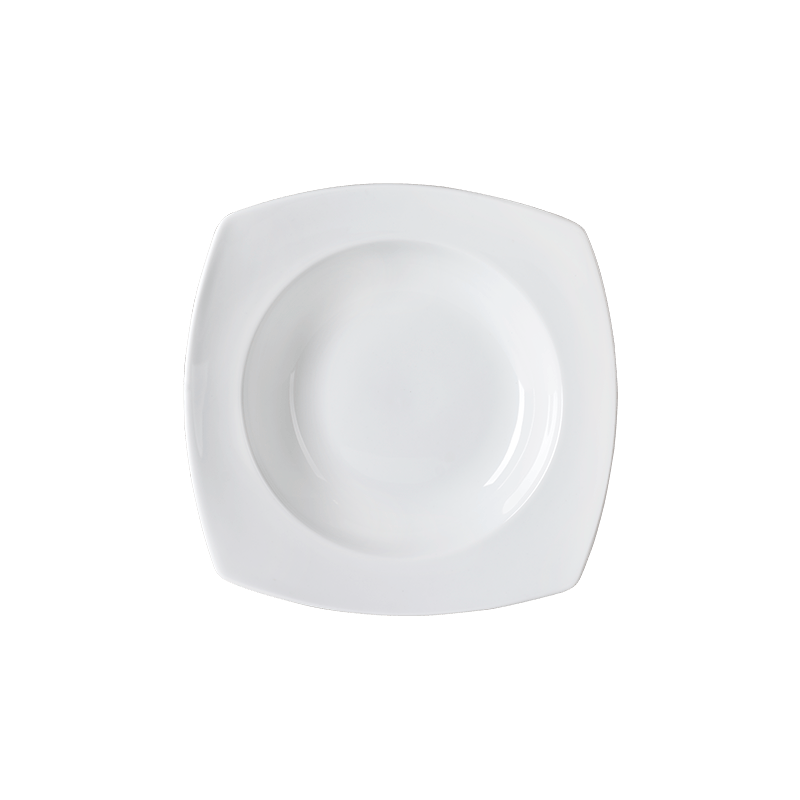 PLATO SOPERO 22cm PORCELANA ELEGANCE CUADRADA #301647